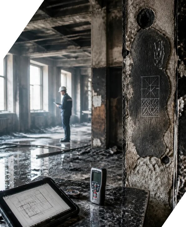 Обследование зданий после пожара в Тутаеве от 15726 р. | ЭкспертизаРоссия