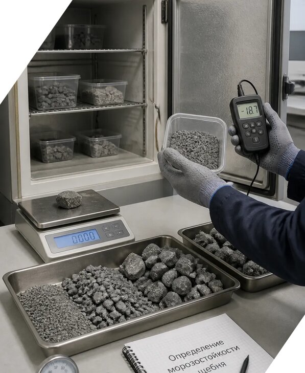 Определение морозостойкости щебня в Тутаеве от 3669 р. | ЭкспертизаРоссия